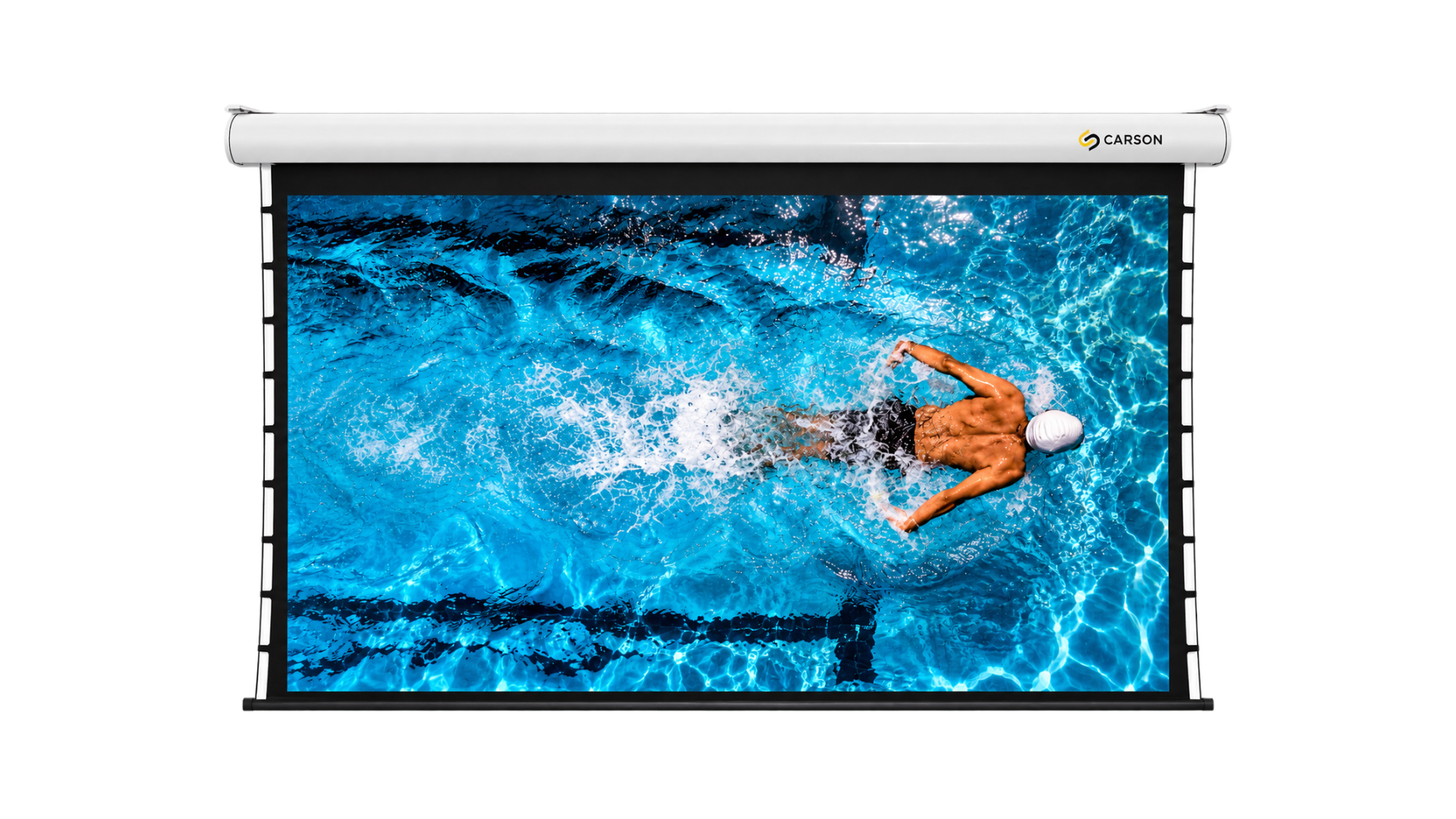 Carson Preference Black ALR Tab-Tension Powered Projector Screen | 16:9
